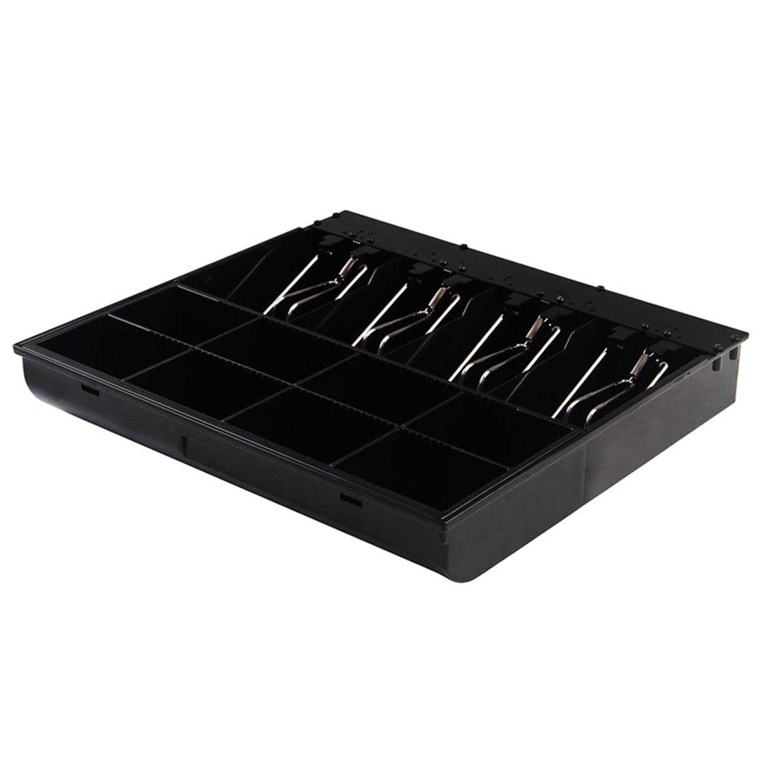 NNEAGS 4 Bills 8 Coins Spare Cash Tray Black Heavy Duty 1 Year Warranty