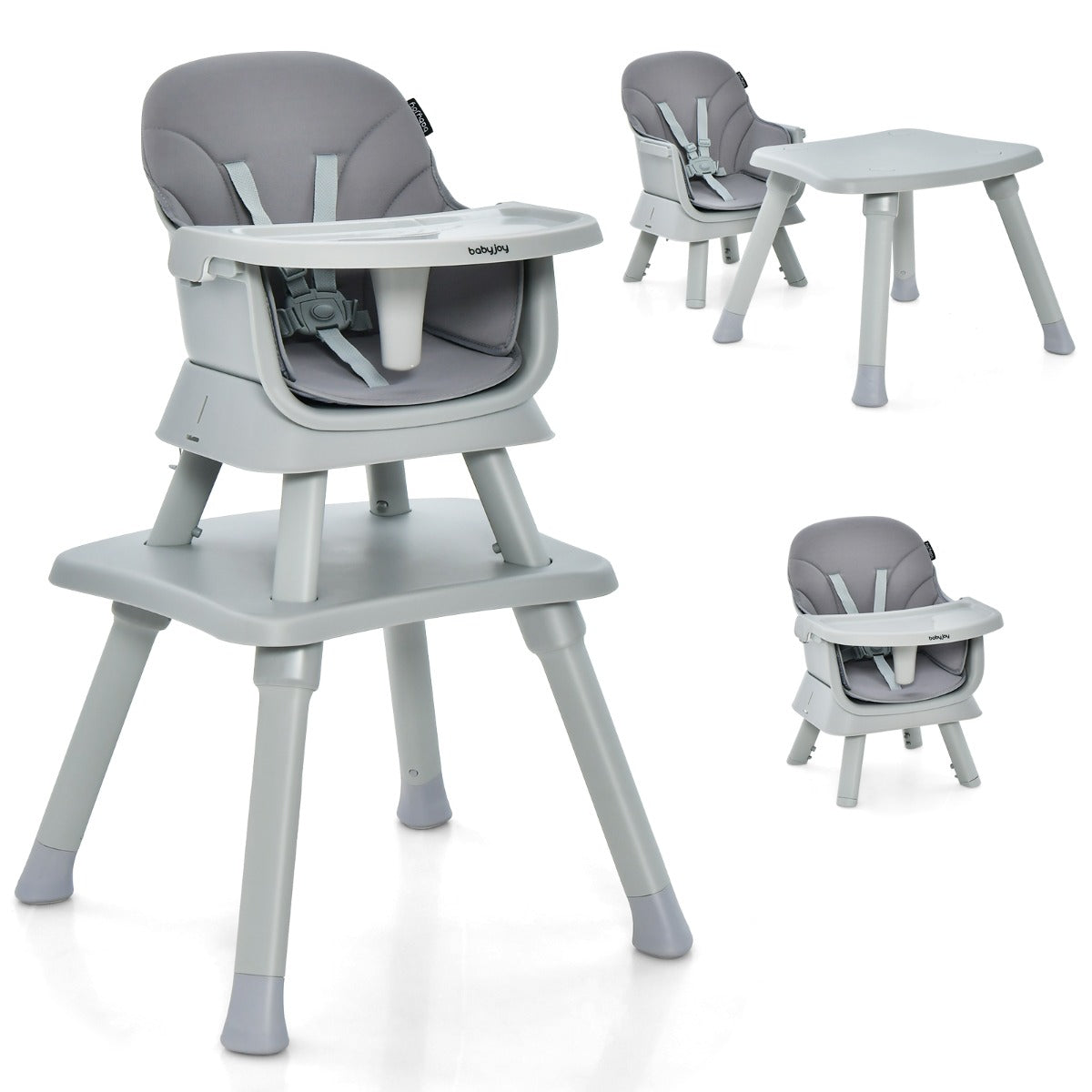 NNECW 6 in 1 Highchair with Table and Removable Washable Tray for Baby