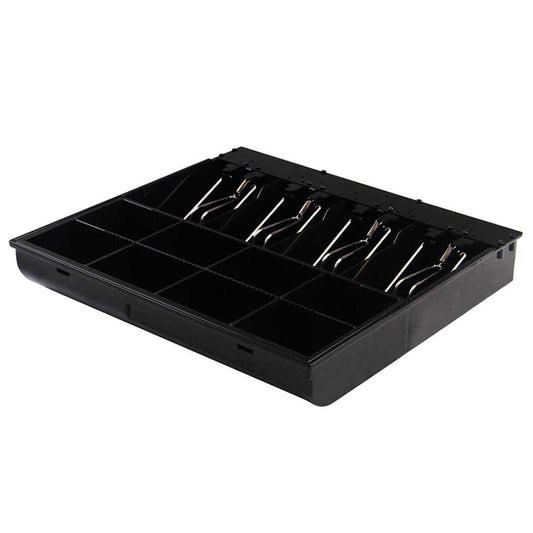 NNEAGS 4 Bills 8 Coins Spare Cash Tray Black Heavy Duty 1 Year Warranty