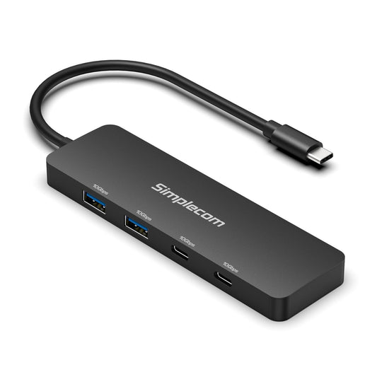 NNEDSZ Simplecom CH392 USB 3.2 Gen2 USB-C 4-Port 10Gbps Hub (2x USB-A and 2x USB-C)